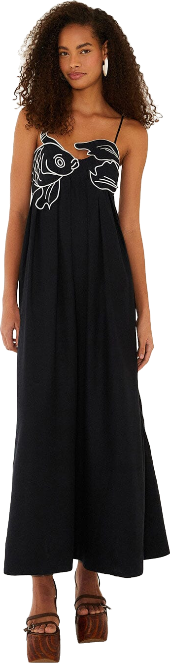 Farm Rio Fish Top Maxi Dress - Red | Editorialist