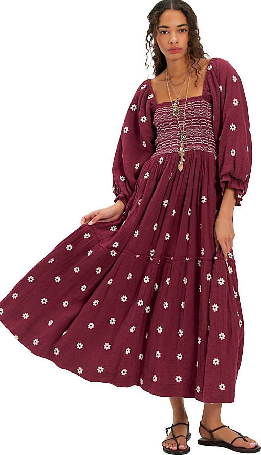 sachin and babi light blue dress Mesh And Satin Floral Blue Sleeveless Midi Dress – Purple Door Boutique main image 1