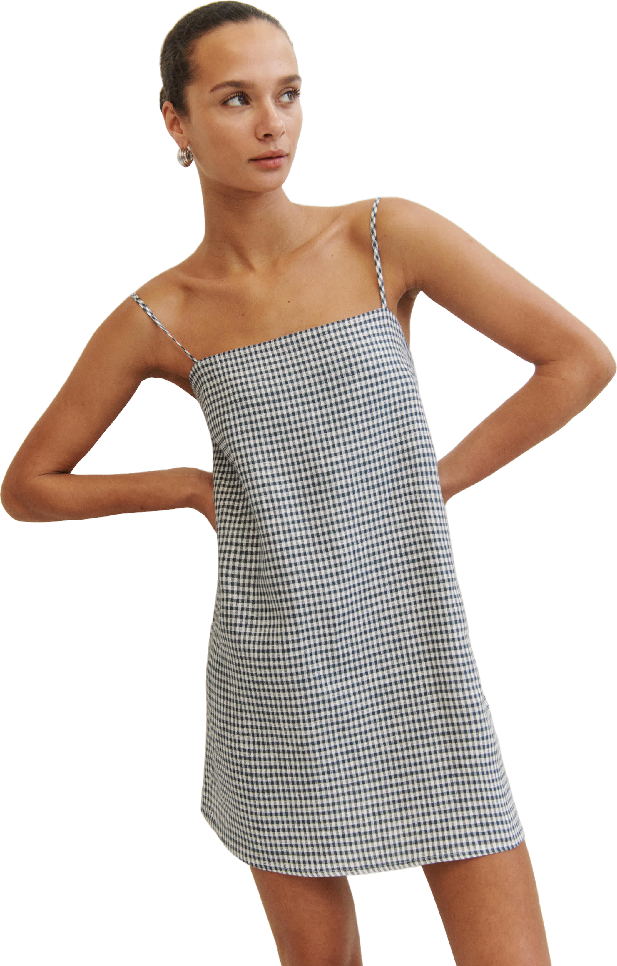 Reformation Aubree Linen Mini Dress - Ivory | Editorialist