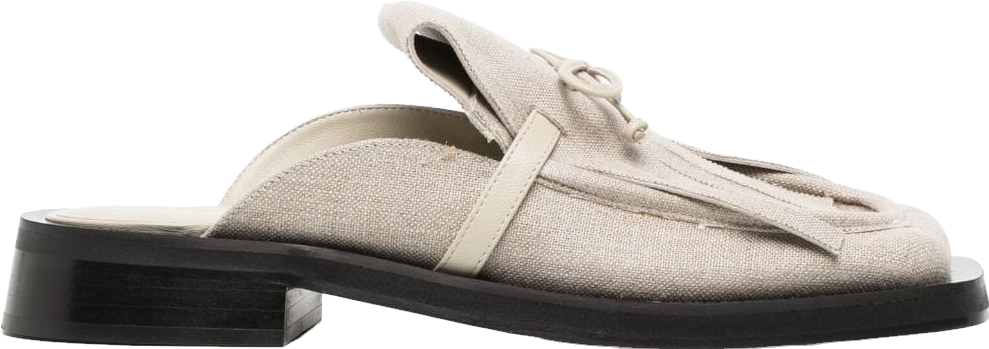 Buy GIABORGHINI Gia/rhw Rosie Linen Mules - Black At 35% Off