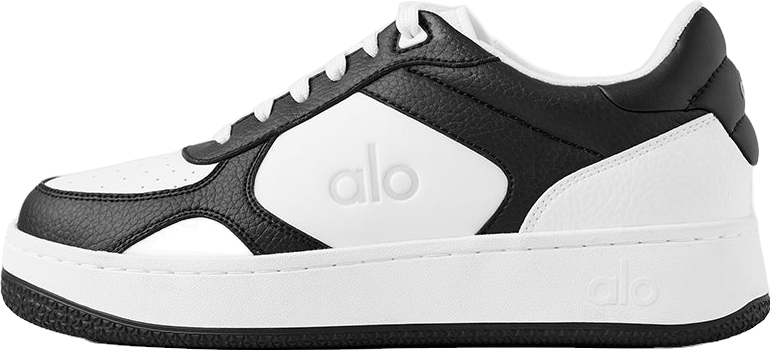 Alo Yoga Recovery Mode Sneaker - Black/White | Editorialist