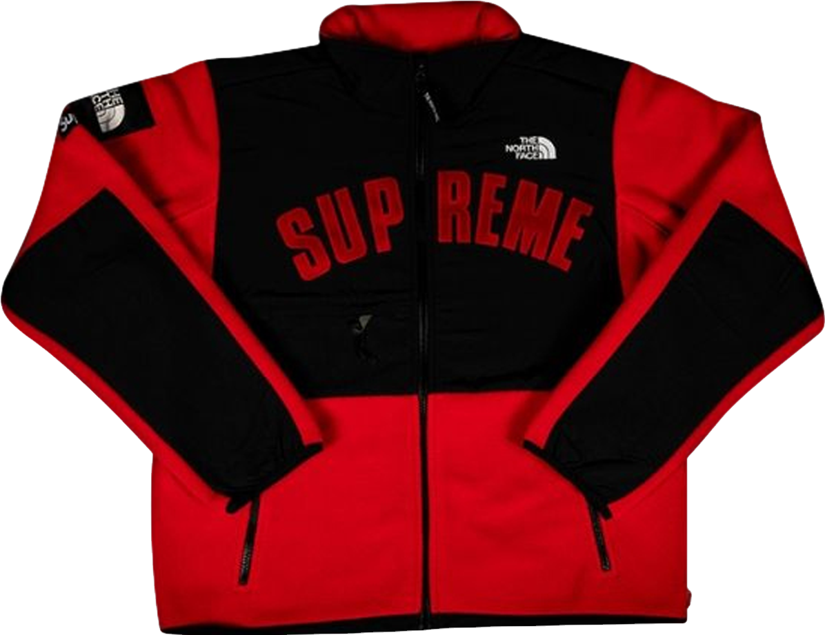 Supreme X The North Face Arc Logo Denali Fleece Jacket - Purple
