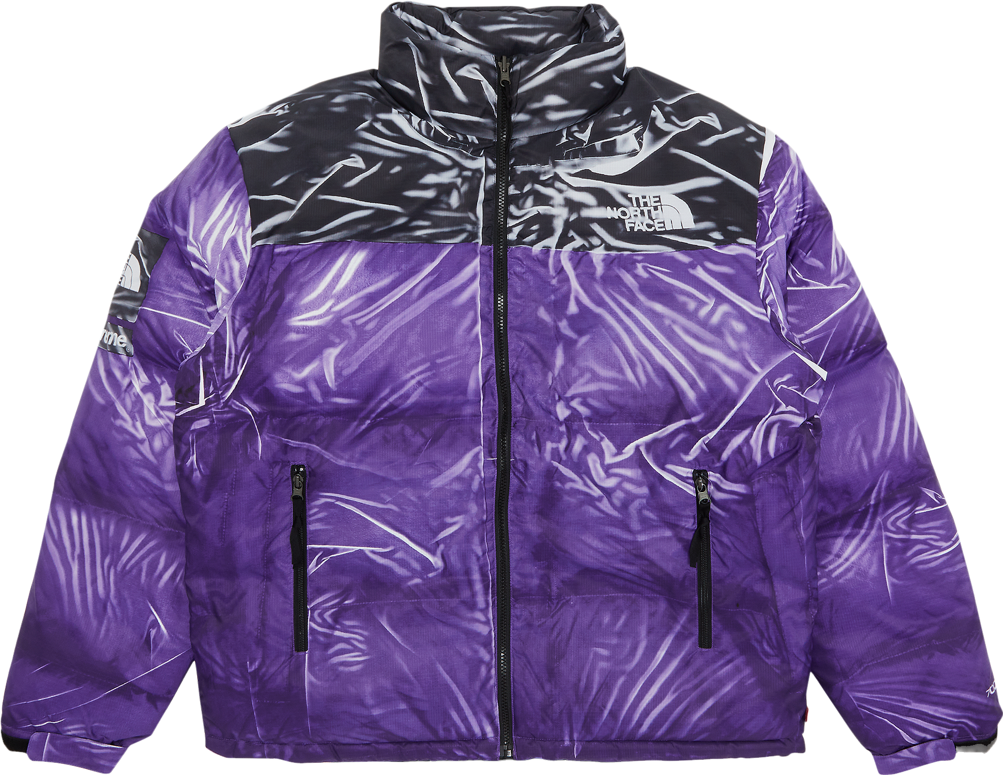 紫 Supreme The North Face Printed Nuptse Supreme X The North Face Printed Nuptse Jacket - Purple | Editorialist