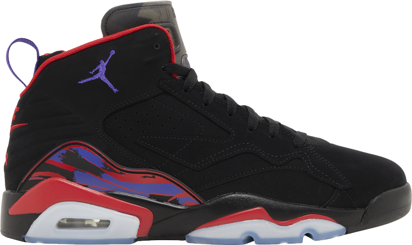 Nike Air Jordan MVP 678 Raptors Basketball High Sneakers Black Men\'s Size 11.5 Jordan Mvp 678 Raptors - Black/Red/Purple | Editorialist main image 2