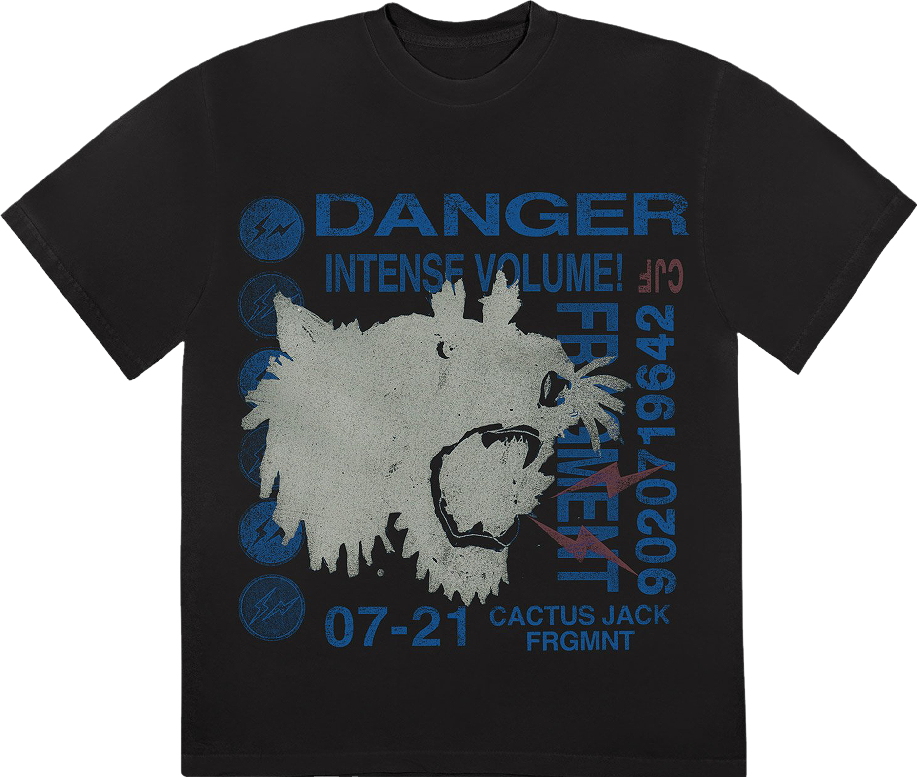 Travis Scott X Fragment Danger T-Shirt - Black | Editorialist