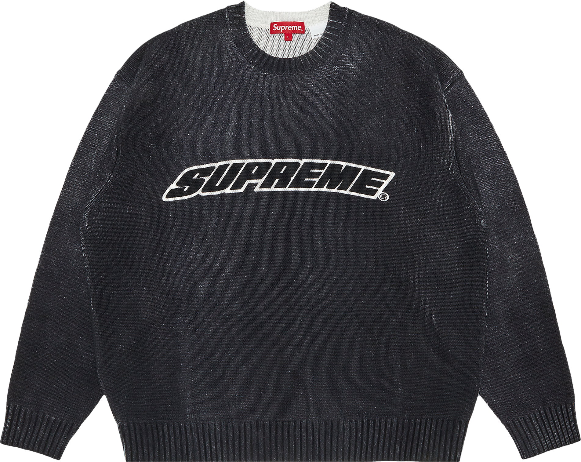 Supreme Printed Washed Crewneck Sweater - Green | Editorialist