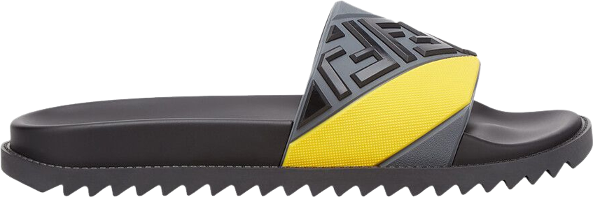Fendi Ff Motif Slides - Brown | Editorialist display picture 3