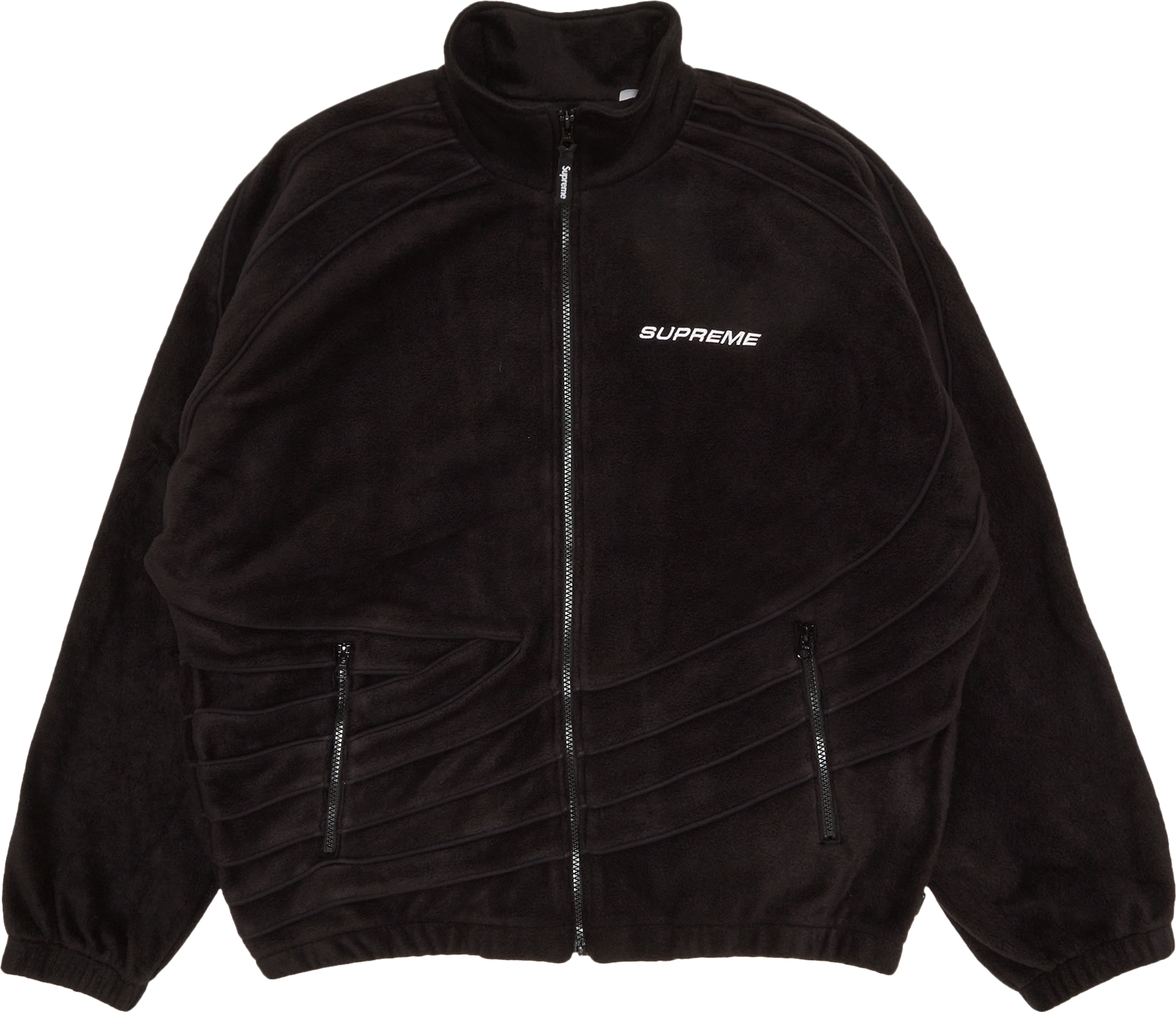 Supreme Racing Fleece Jacket - Black | Editorialist