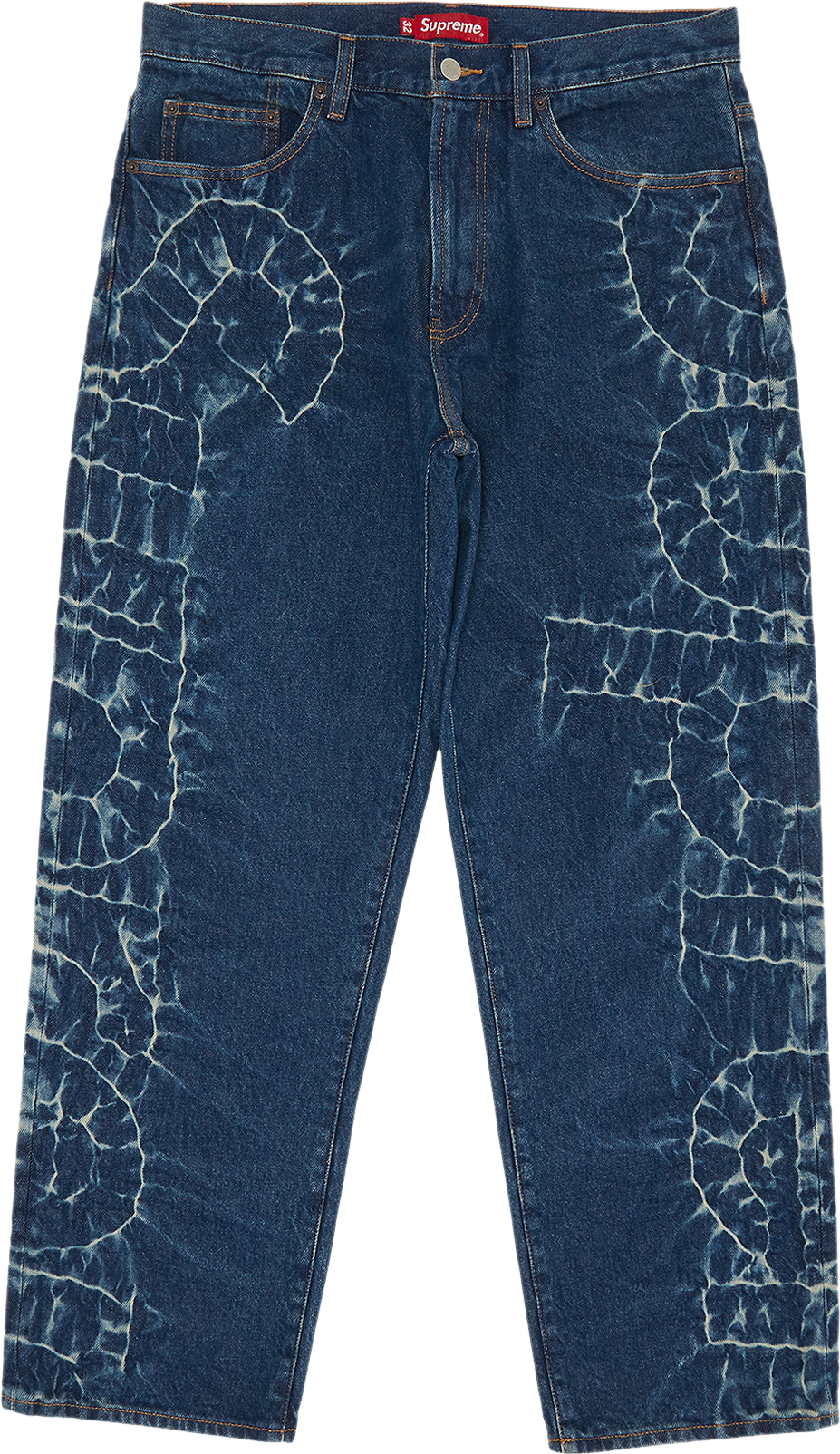 Supreme Shibori Loose Fit Jean - Black | Editorialist