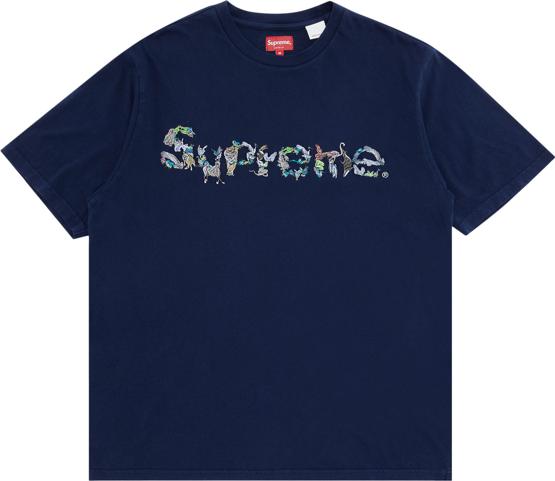 Supreme Tシャツ ネイビー Sサイズ　Animal Kingdom 25847083~blue_0_transparent.png