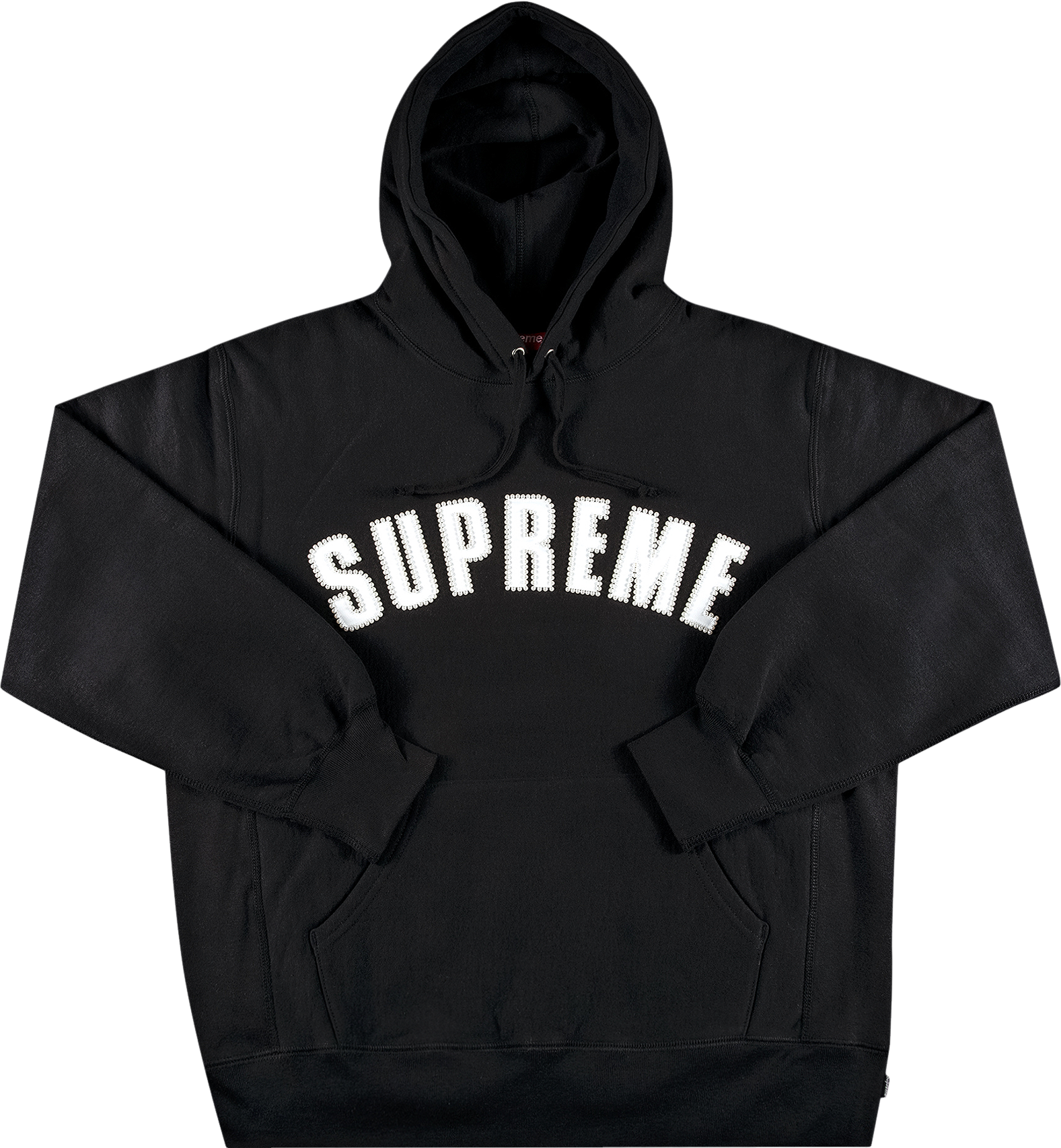 Supreme Pearl Logo Hooded Sweatshirt - Cream | Editorialist