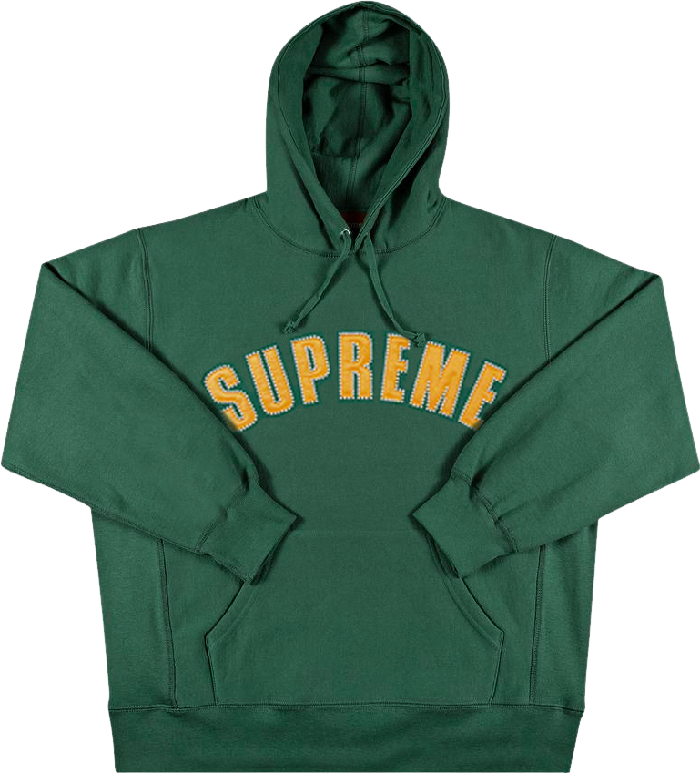 Supreme Pearl Logo Hooded Sweatshirt - Cream | Editorialist