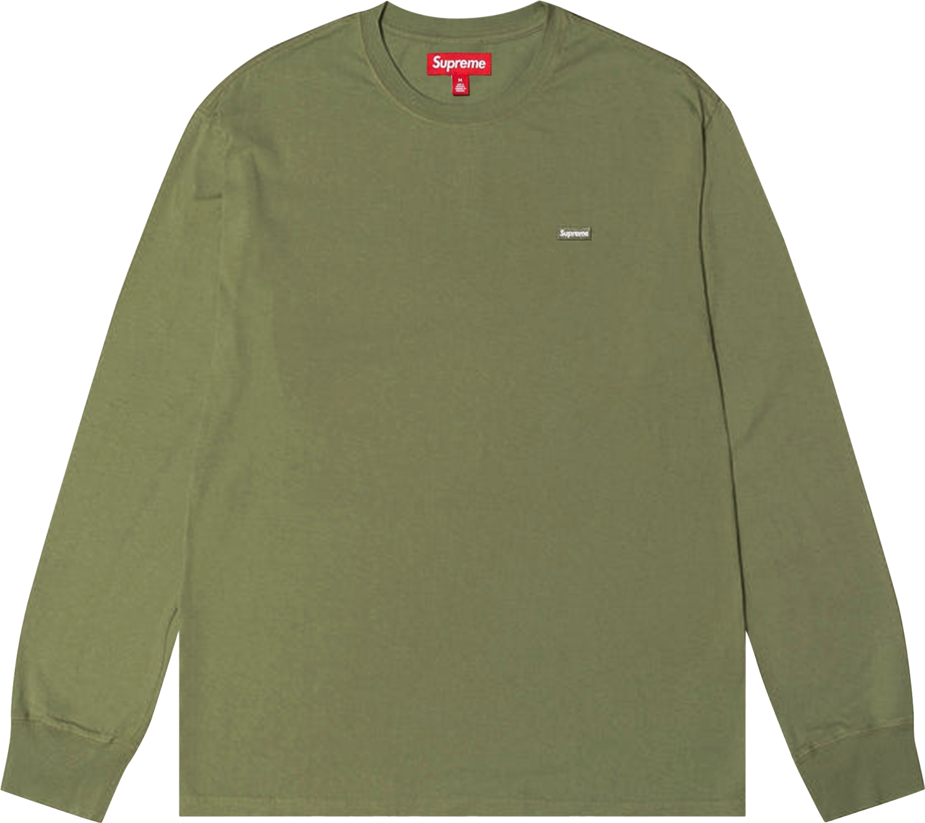 Supreme Small Box Long-Sleeve Tee 'Light Olive - Green | Editorialist