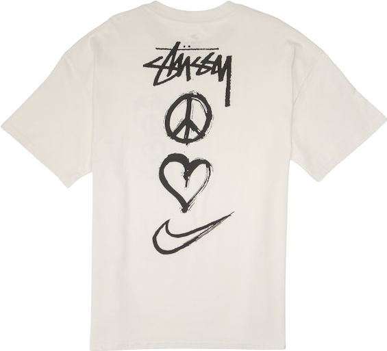 Nike X Stussy Increase The Peace Tee Shirt - White | Editorialist