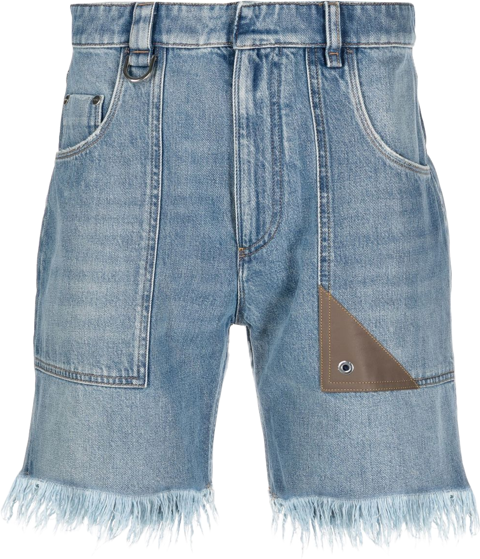 Supreme Frayed Croc Baggy Denim Short - Natural | Editorialist