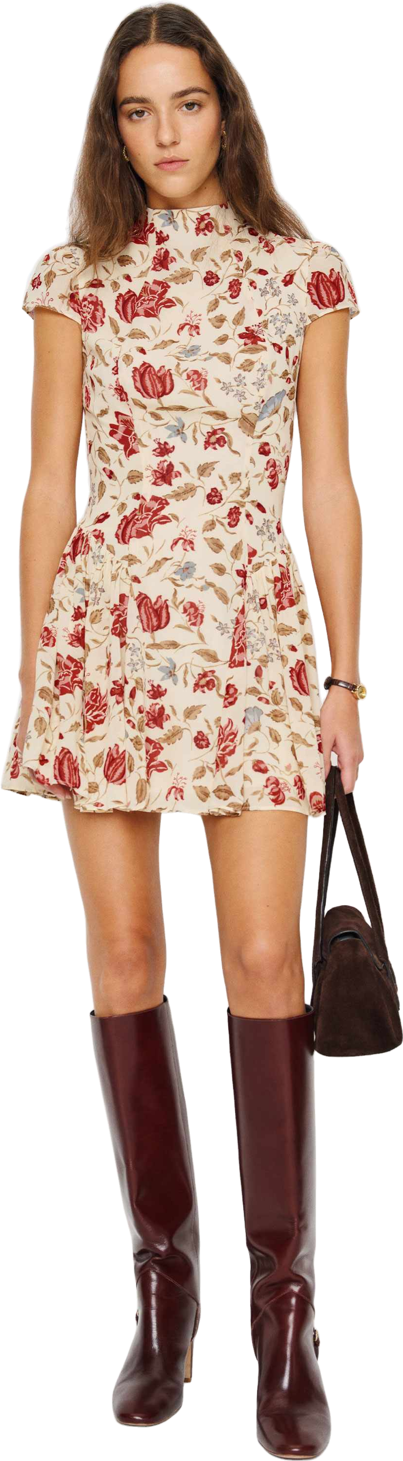 Reformation Maven Mini Dress | Ivory | 0
