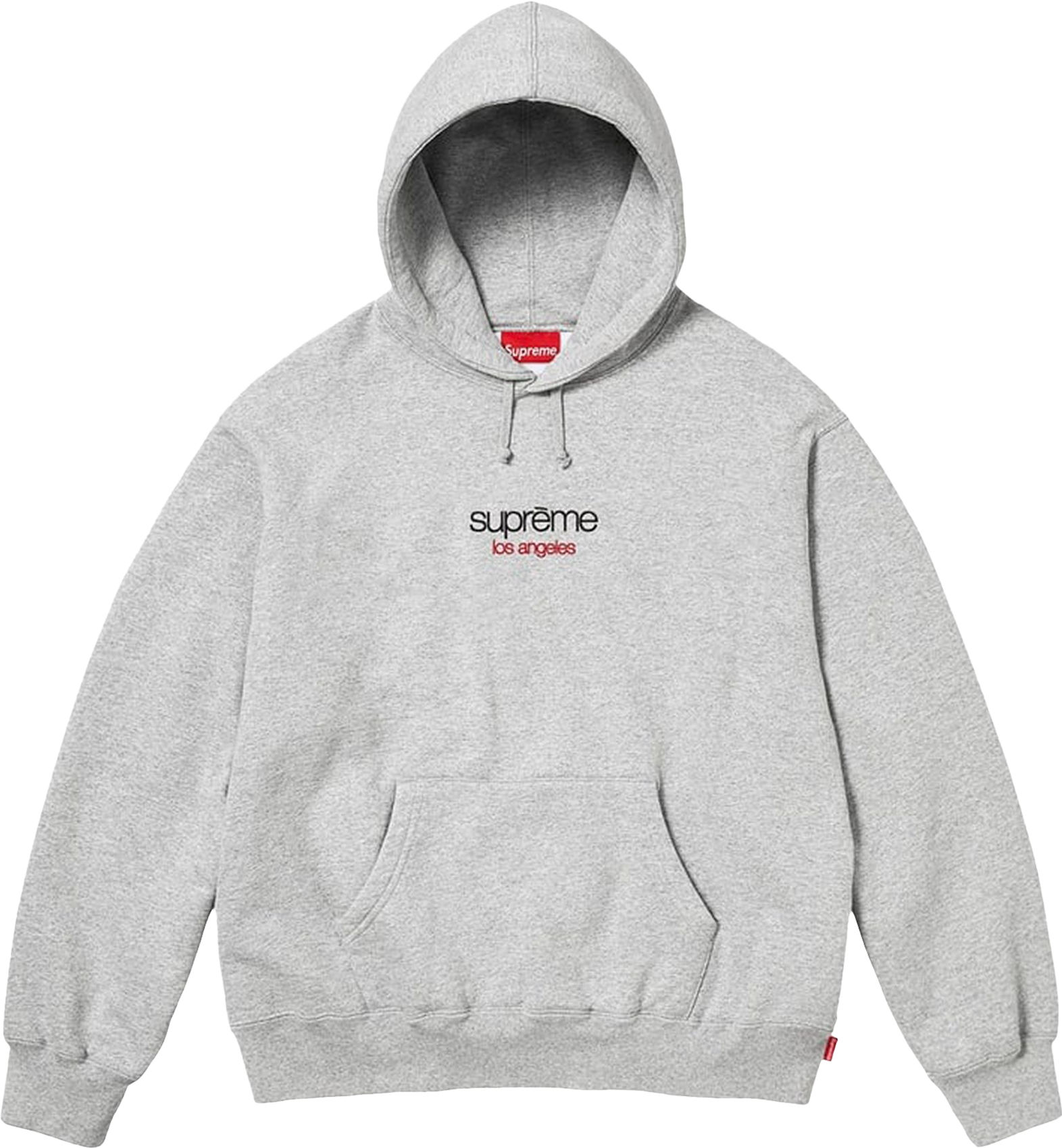 Supreme Classic Logo Los Angeles Hooded Sweatshirt - Grey