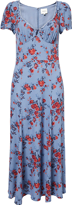 Reformation Afton Floral-Print Woven Midi Dress - Martine | Editorialist