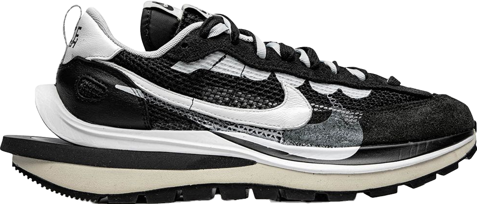 Nike X Sacai Vaporwaffle Sneakers - Black | Editorialist