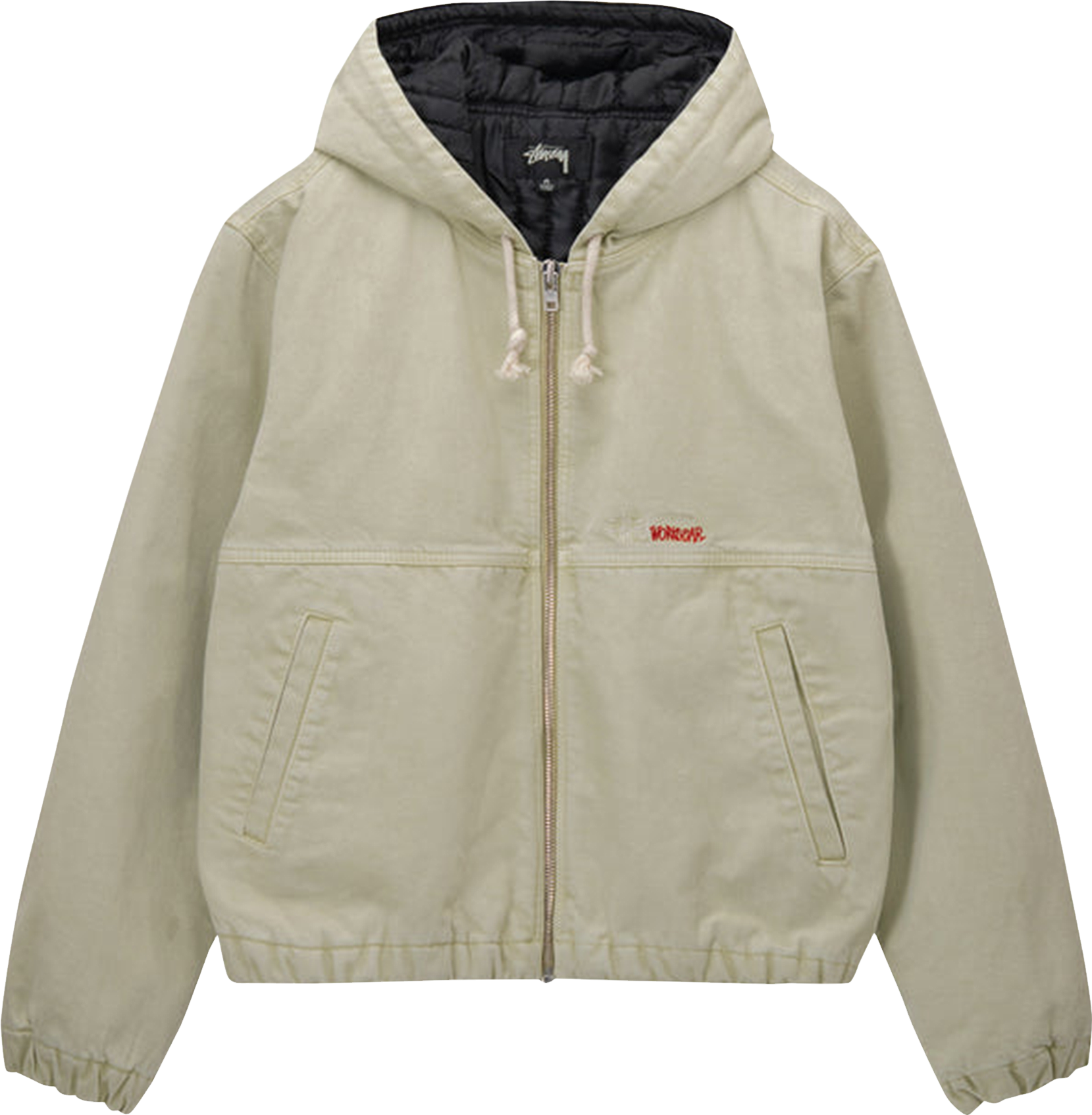 StüSsy Double Dye Work Jacket - Cream | Editorialist