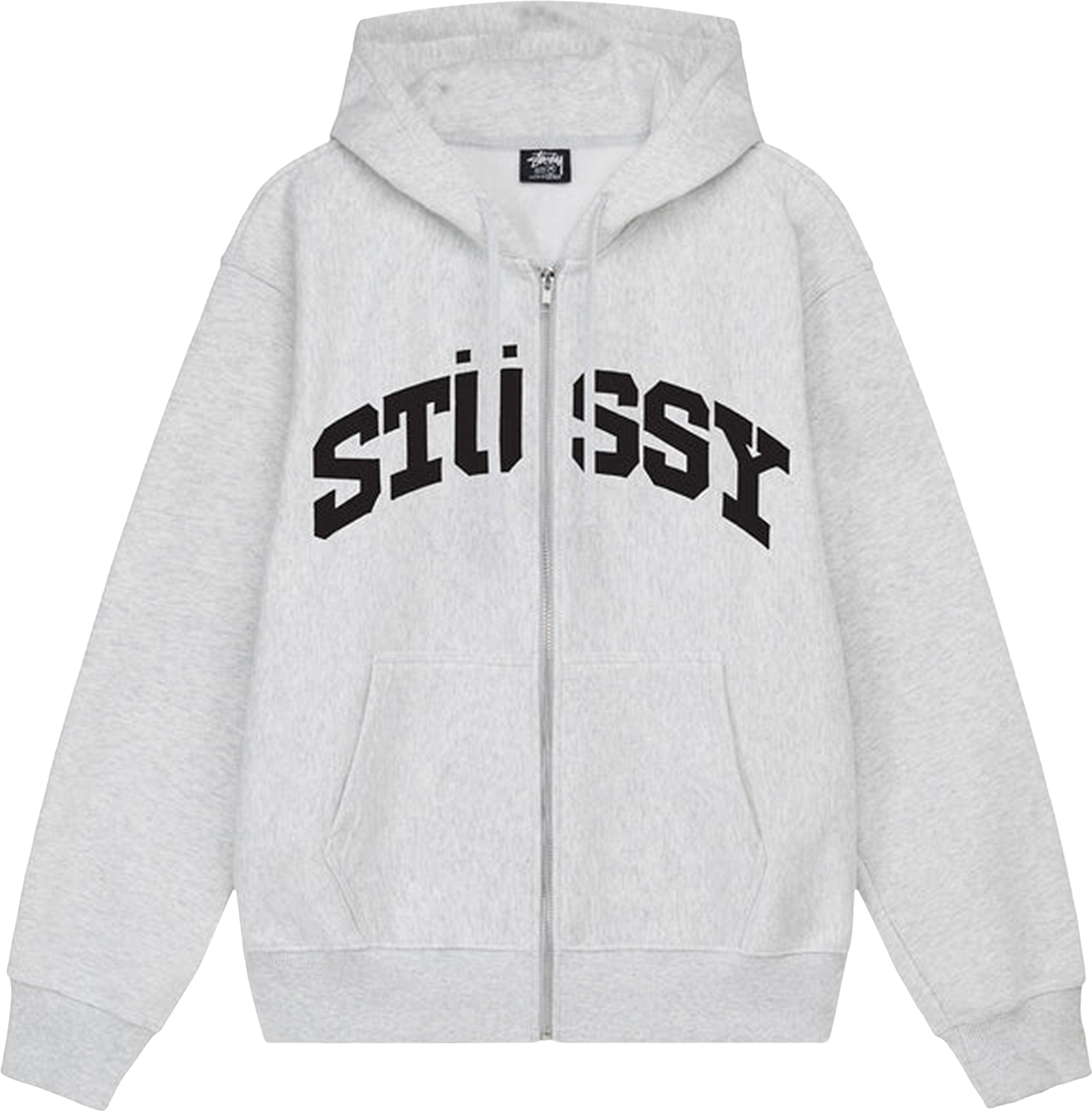 StüSsy Block Sport Zip Hoodie - Grey | Editorialist StüSsy Block Sport Zip Hoodie - Grey | Editorialist