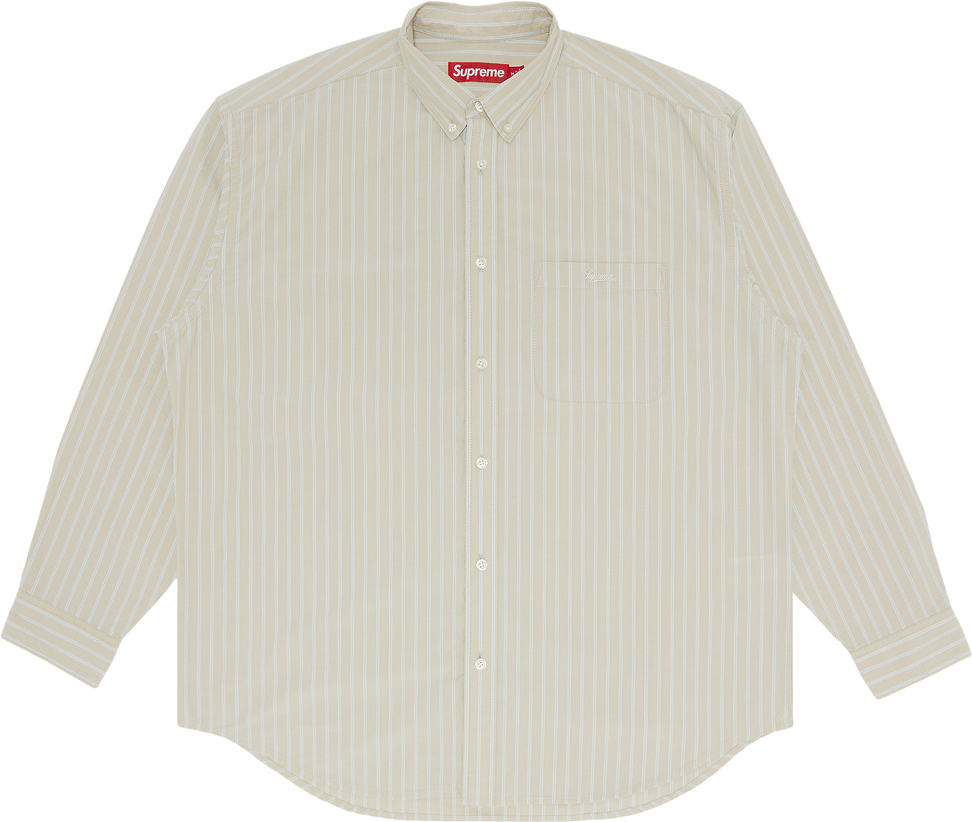 Supreme Loose Fit Stripe Shirt - Blue | Editorialist