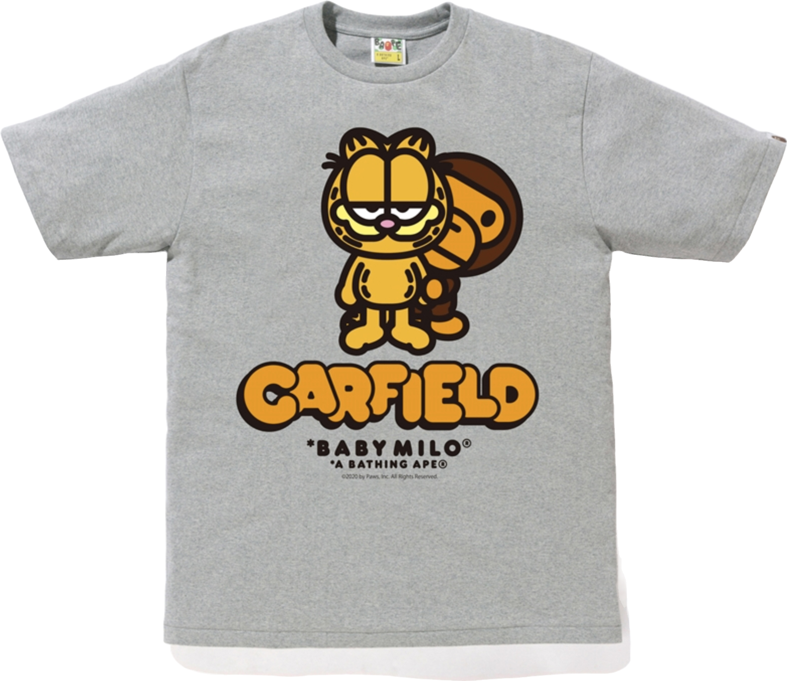 A Bathing Ape X Garfield #3 Tee Shirt - Gray | Editorialist