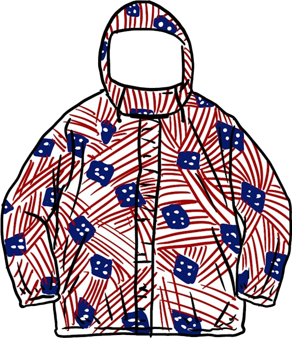 Supreme Raglan Court Jacket - Flags | Editorialist