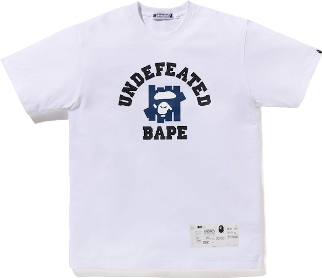 A Bathing Ape X Undefeated College Tee Shirt - Black | Editorialist