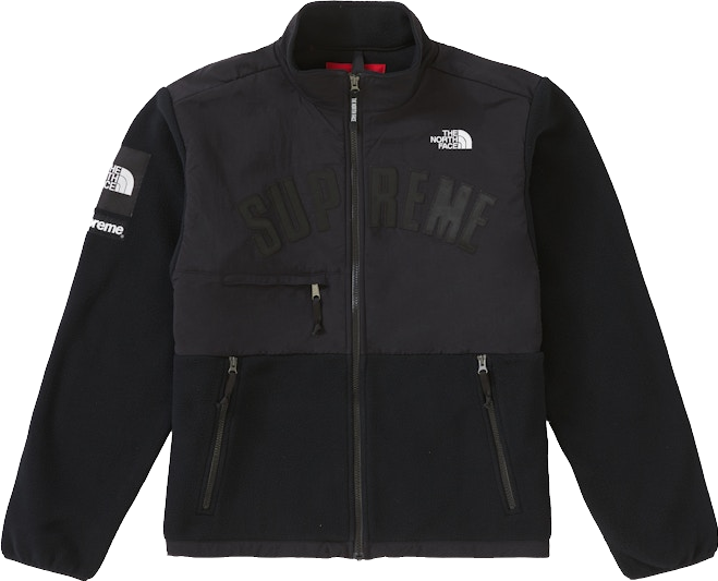 Supreme X The North Face Arc Logo Denali Fleece Jacket - Purple