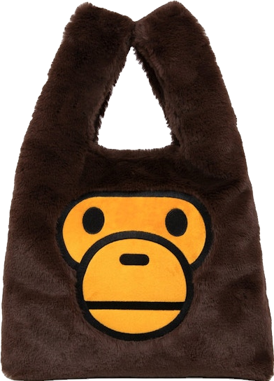 A Bathing Ape Baby Milo Fur Tote - Pink | Editorialist
