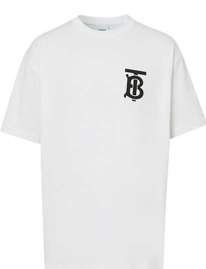Burberry Monogram Oversized T-shirt - White | Editorialist
