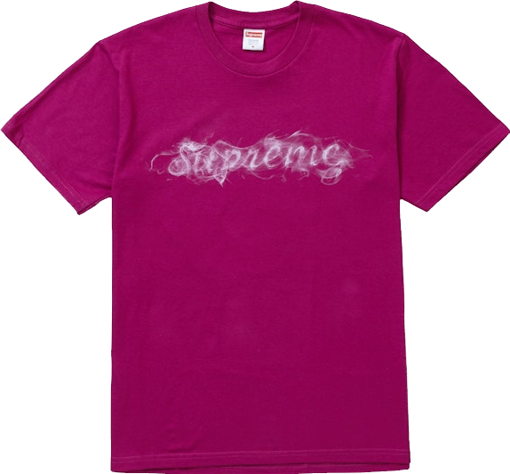 Supreme Smoke Logo T-Shirt - Pink | Editorialist