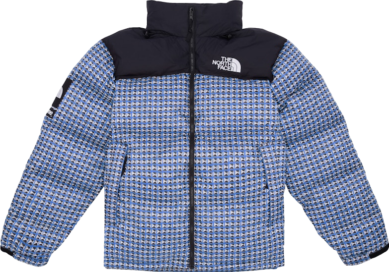 Supreme X The North Face Studded Nuptse Jacket - Blue | Editorialist