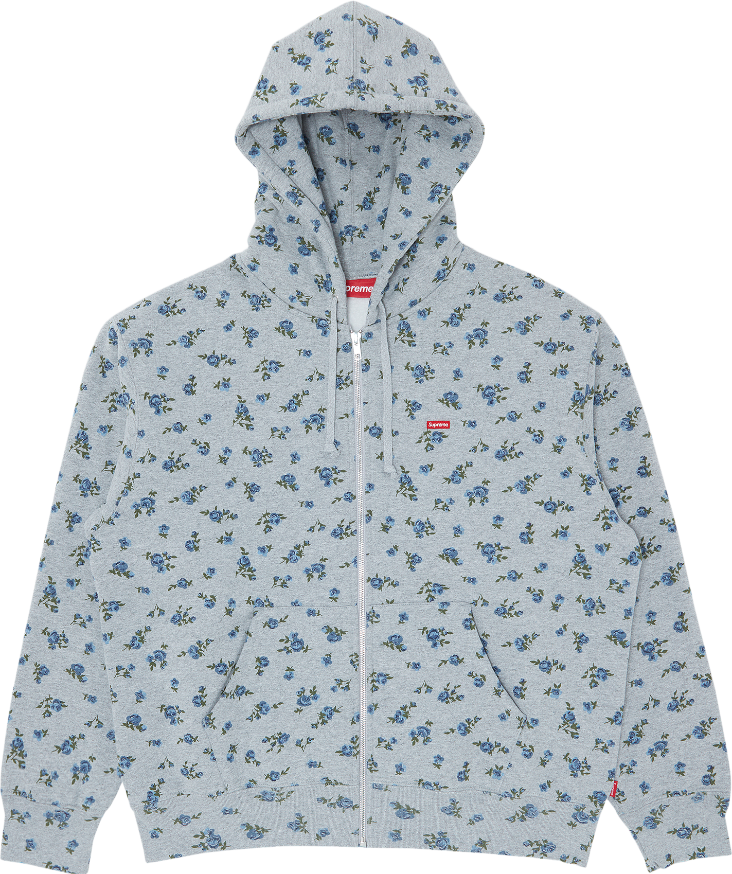 トップス Supreme Small Box Zip Up Hooded flower L 30379451~grey_0_transparent.png