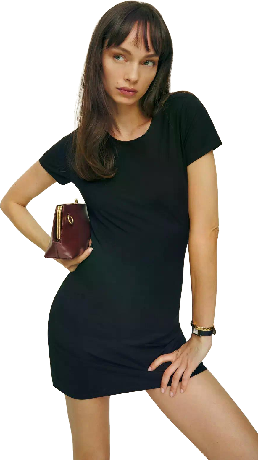 Christy Knit Mini Dress - Black