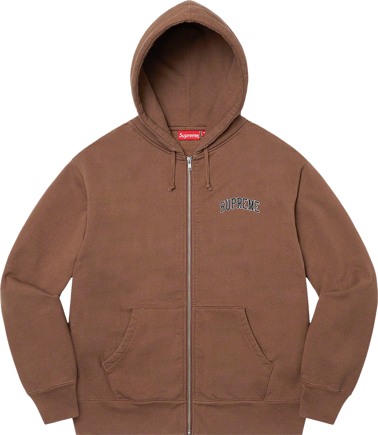 Supreme Doughboy Zip Up Hooded Sweatshirt - Brown | Editorialist