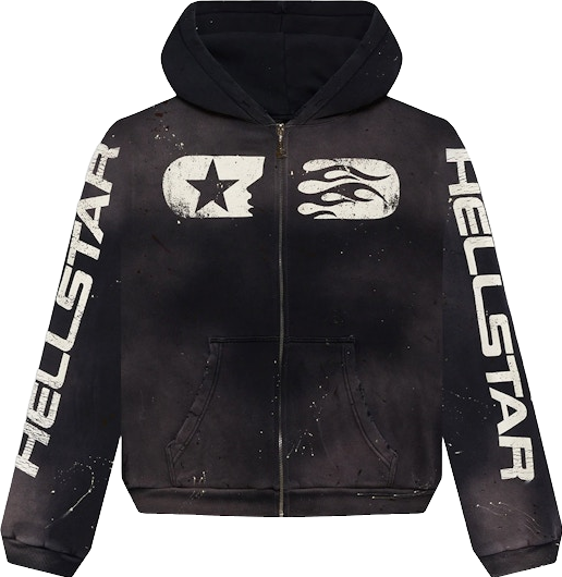 売り切りSALE【即日発送】Hellstar Studios Hoodie Hellstar Studios Zip Hoodie - Black | Editorialist