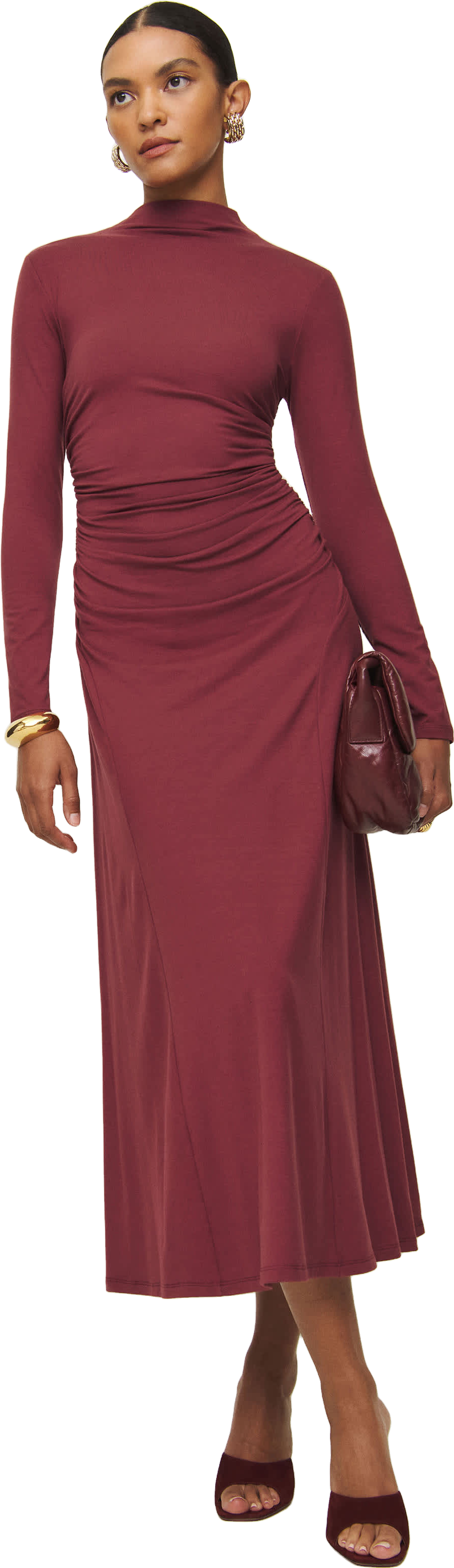 Reformation Nemy Knit Maxi Dress - Black | Editorialist
