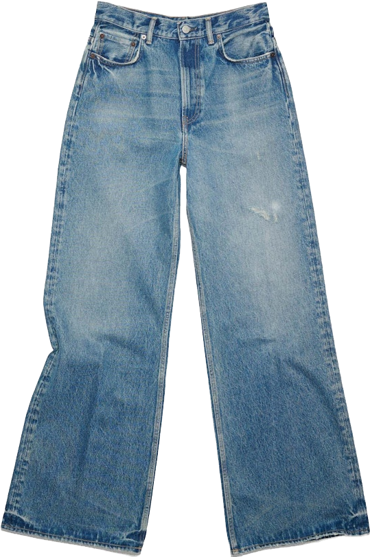 Acne Studios 2023 Super Baggy Fit Jeans - Blue | Editorialist