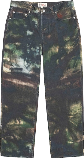 StüSsy Big Ol' Spray Dye Jean - Green | Editorialist