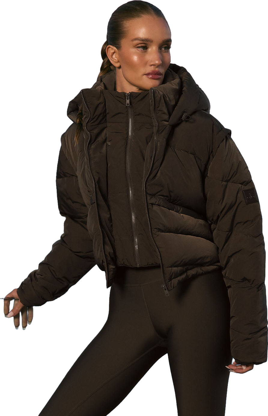 Buy Alo Yoga Sherpa Snow Angel Puffer Jacket - Ivory At 20% Off