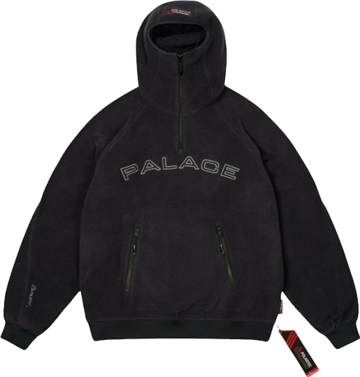 Palace Polartec Shadow Hood - Black | Editorialist
