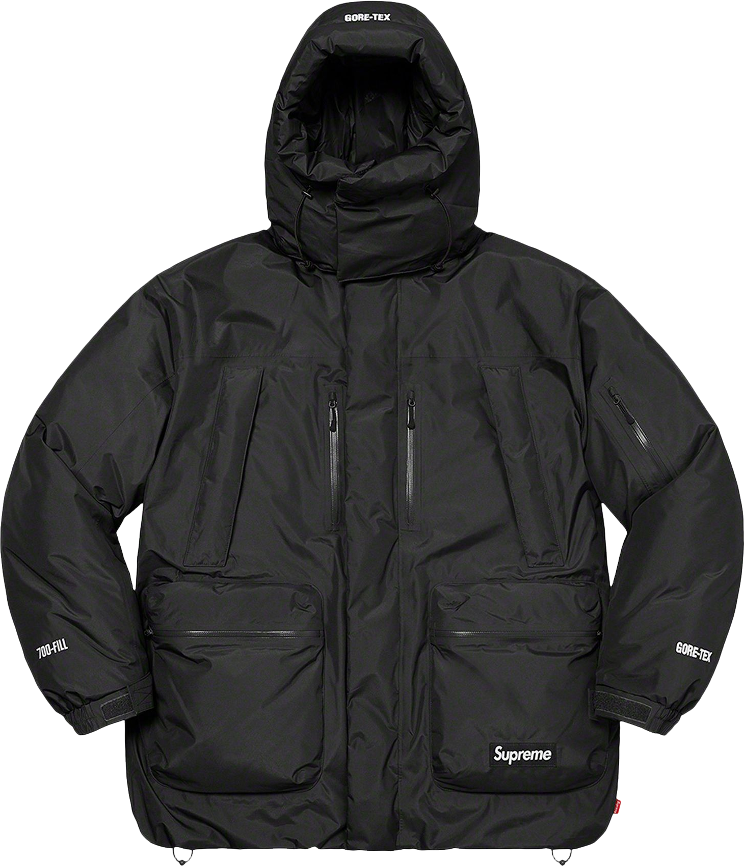 Supreme Goretex 700-Fill Down Parka - Black | Editorialist