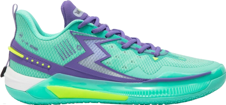 361 Degrees Big3 5.0 Quick Ignite Sneakers - Aqua/Purple  display picture 1