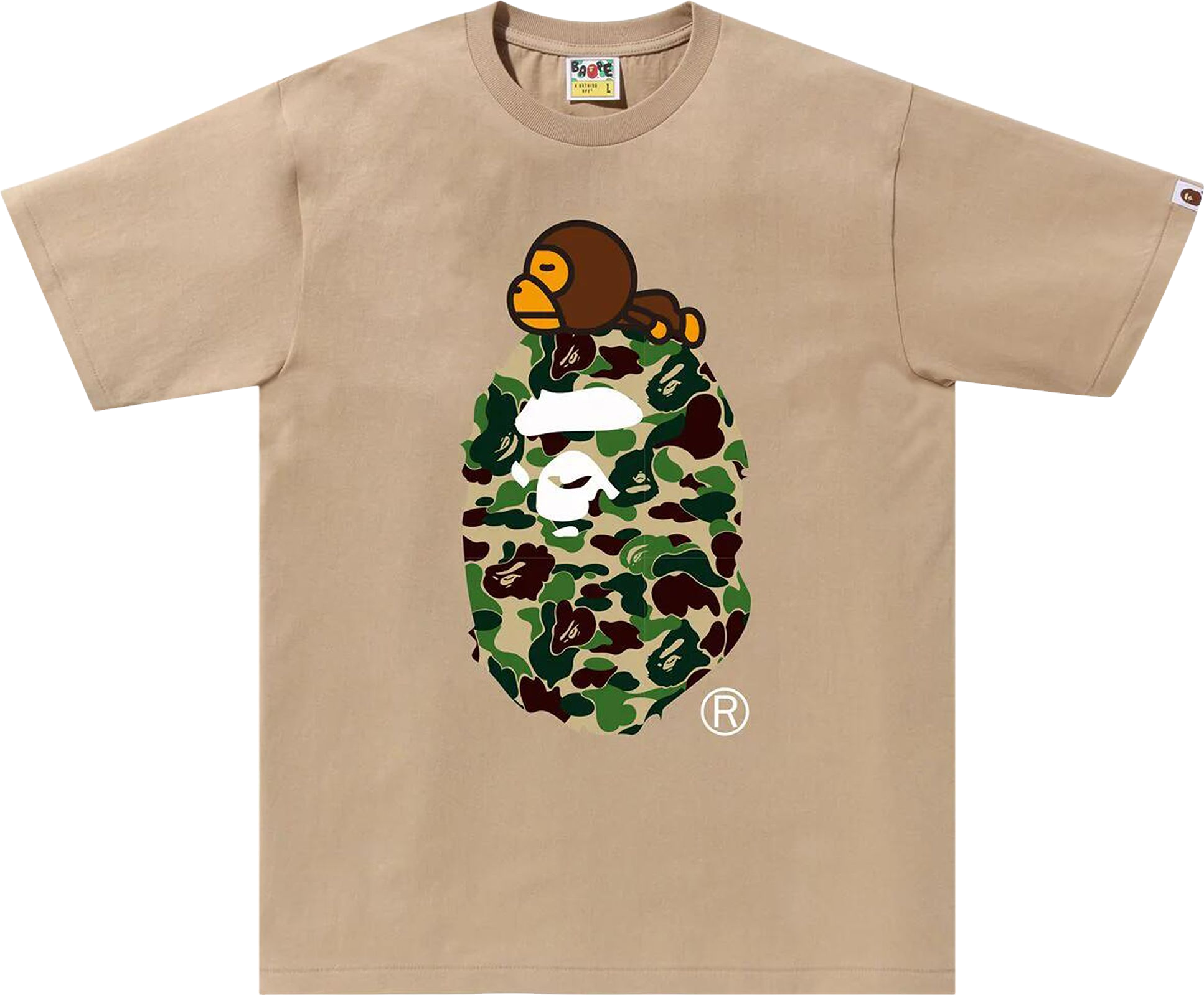A Bathing Ape Abc Camo Milo Big Ape T-Shirt - Black | Editorialist