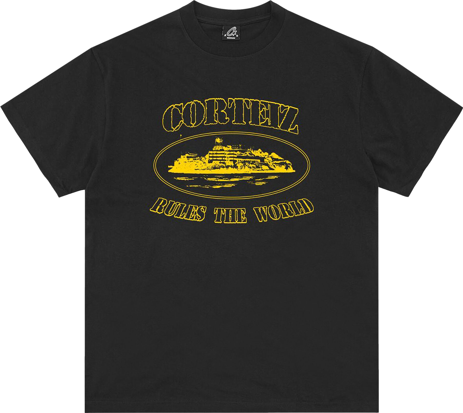 Corteiz Web Alcatraz Tee - Black | Editorialist