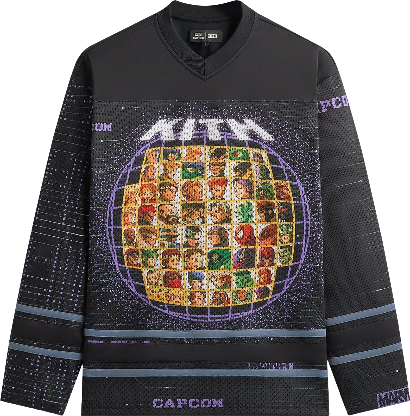 Kith Ny To The World Unisphere Malik Long Sleeve Mesh Jersey