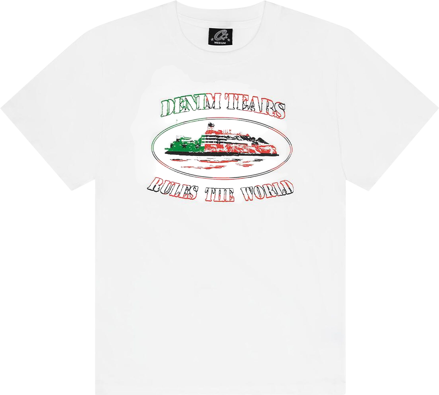 Corteiz X Ftp Alcatraz Tee Shirt - White | Editorialist