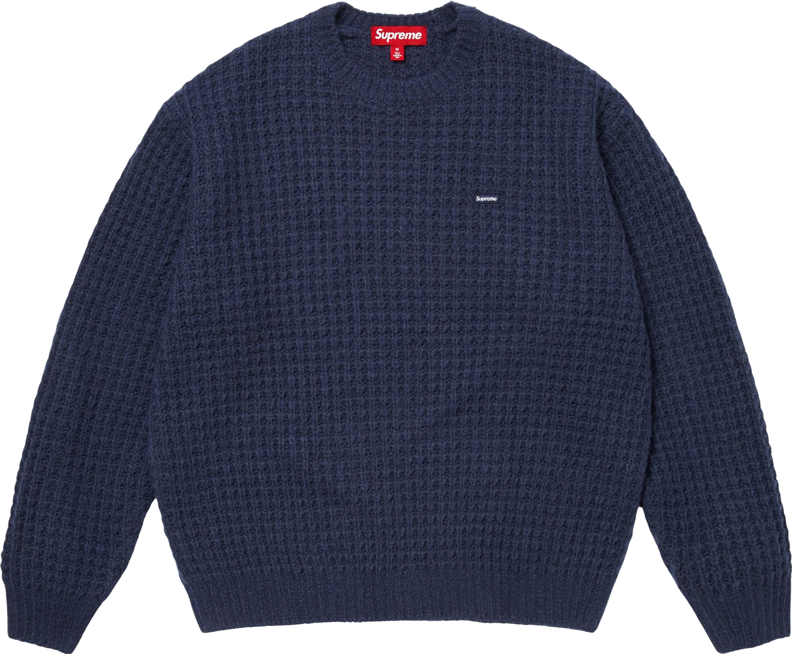 Supreme Small Box Waffle Knit Sweater - Blue | Editorialist